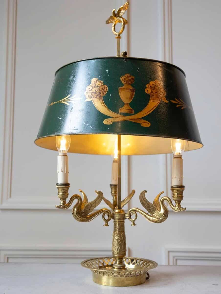 20th Century French Tole Lamp Circa 1900 - JAA