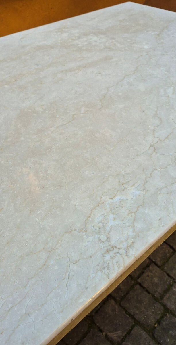 Italian 18th Century Wrought Iron and Marble Table - JAA