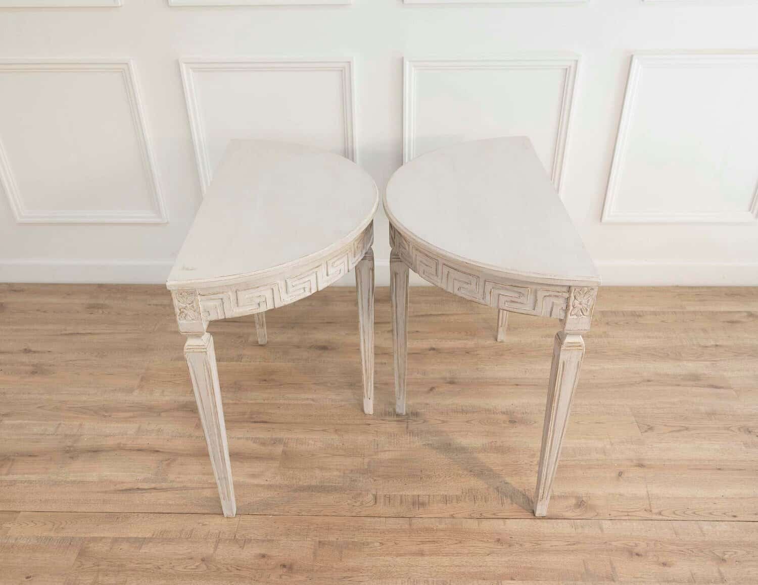 Swedish Demi Lune Consoles 1880 - JAA