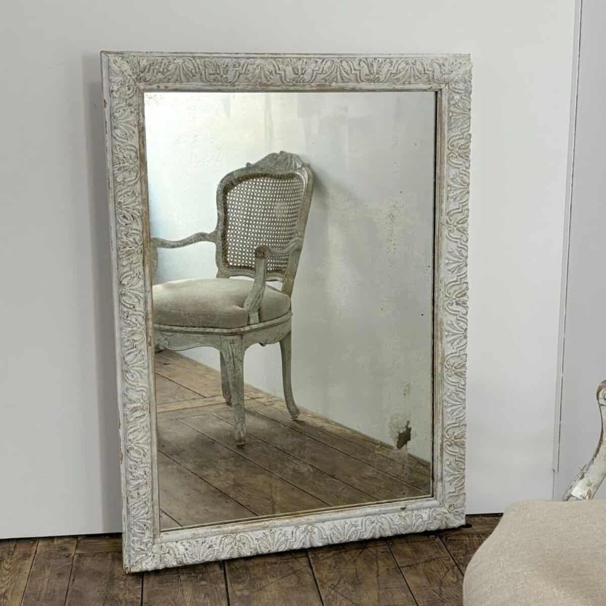 Danish 19th Century Louis XIV Style Mirror in Wood and Stucco - JAA