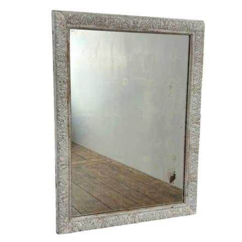 Danish 19th Century Louis XIV Style Mirror in Wood and Stucco