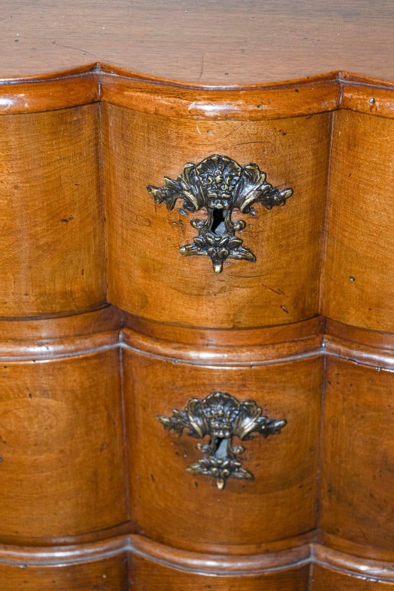 French 1720s Regence Walnut Commode in the Manner of the Thomas and Pierre Hache - JAA
