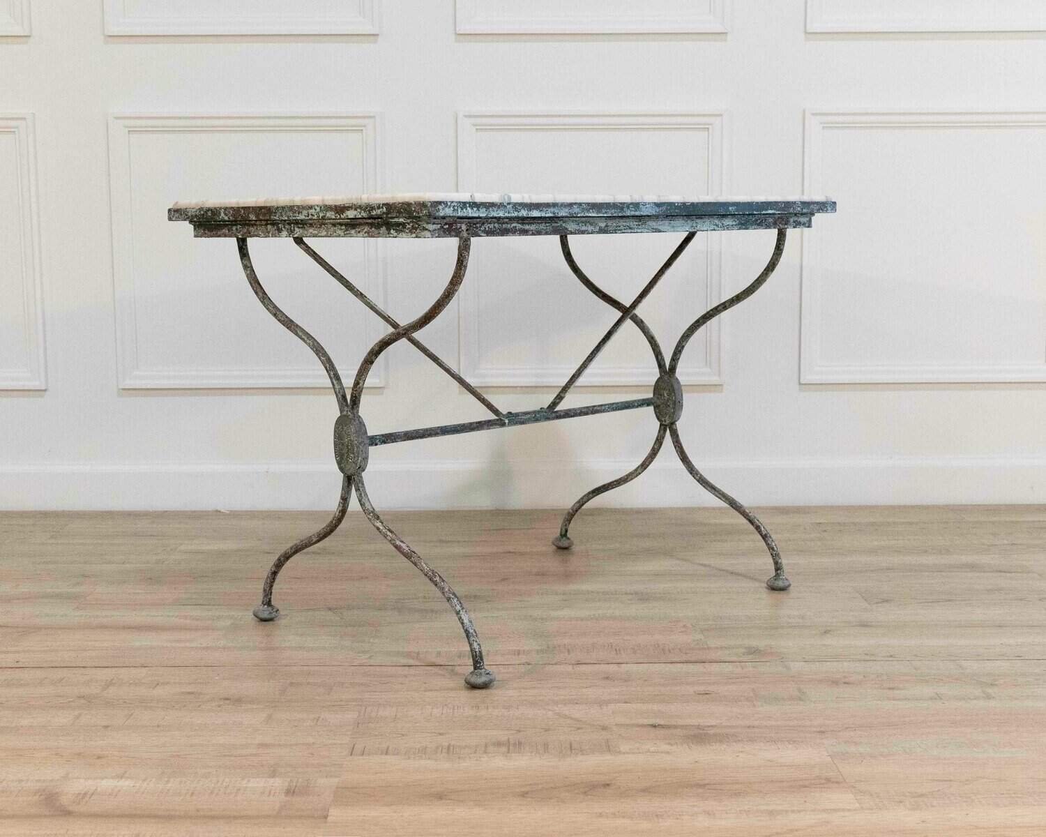 19th century wrought iron table - JAA