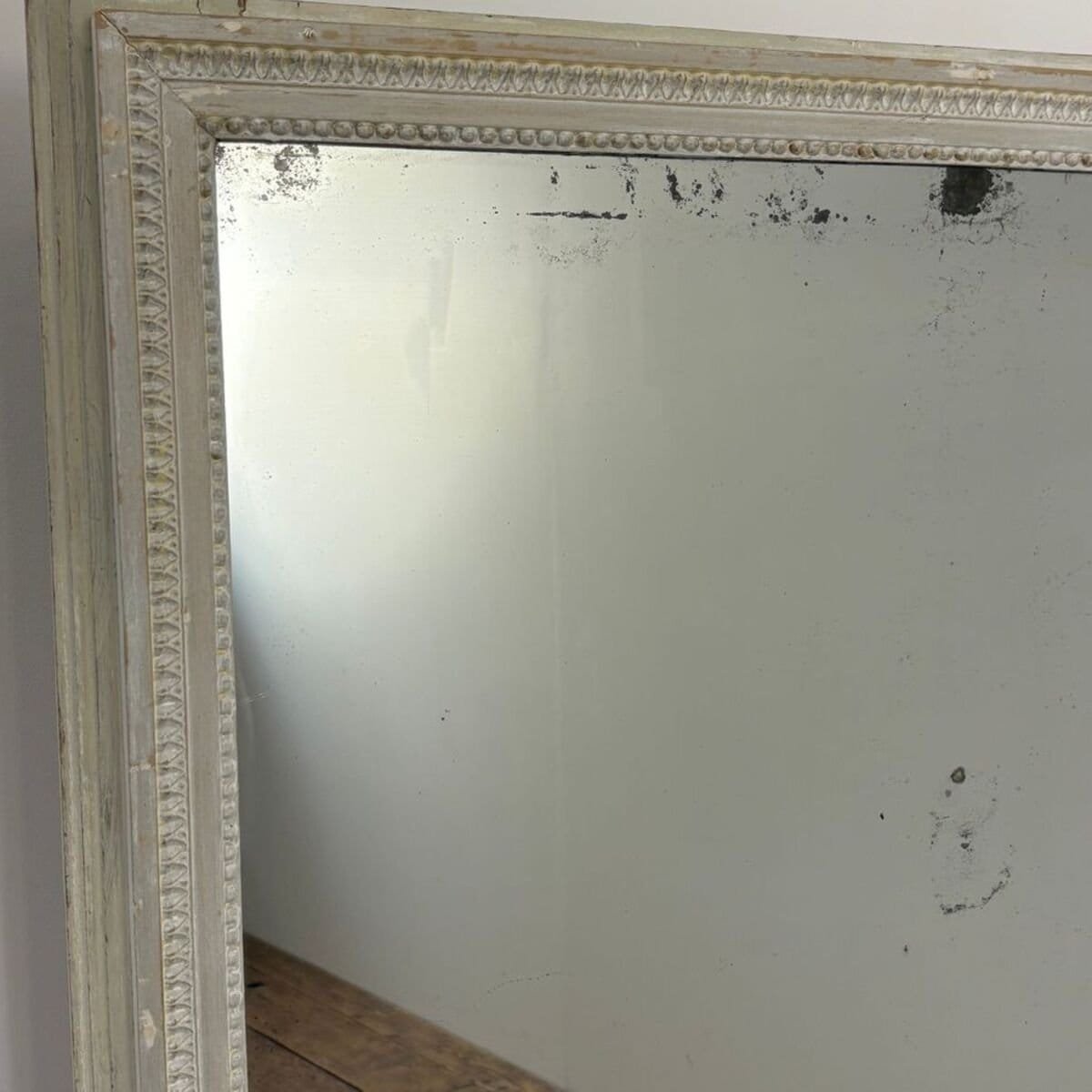 Danish 18th Century Louis XVI Wood Panel Mirror - JAA