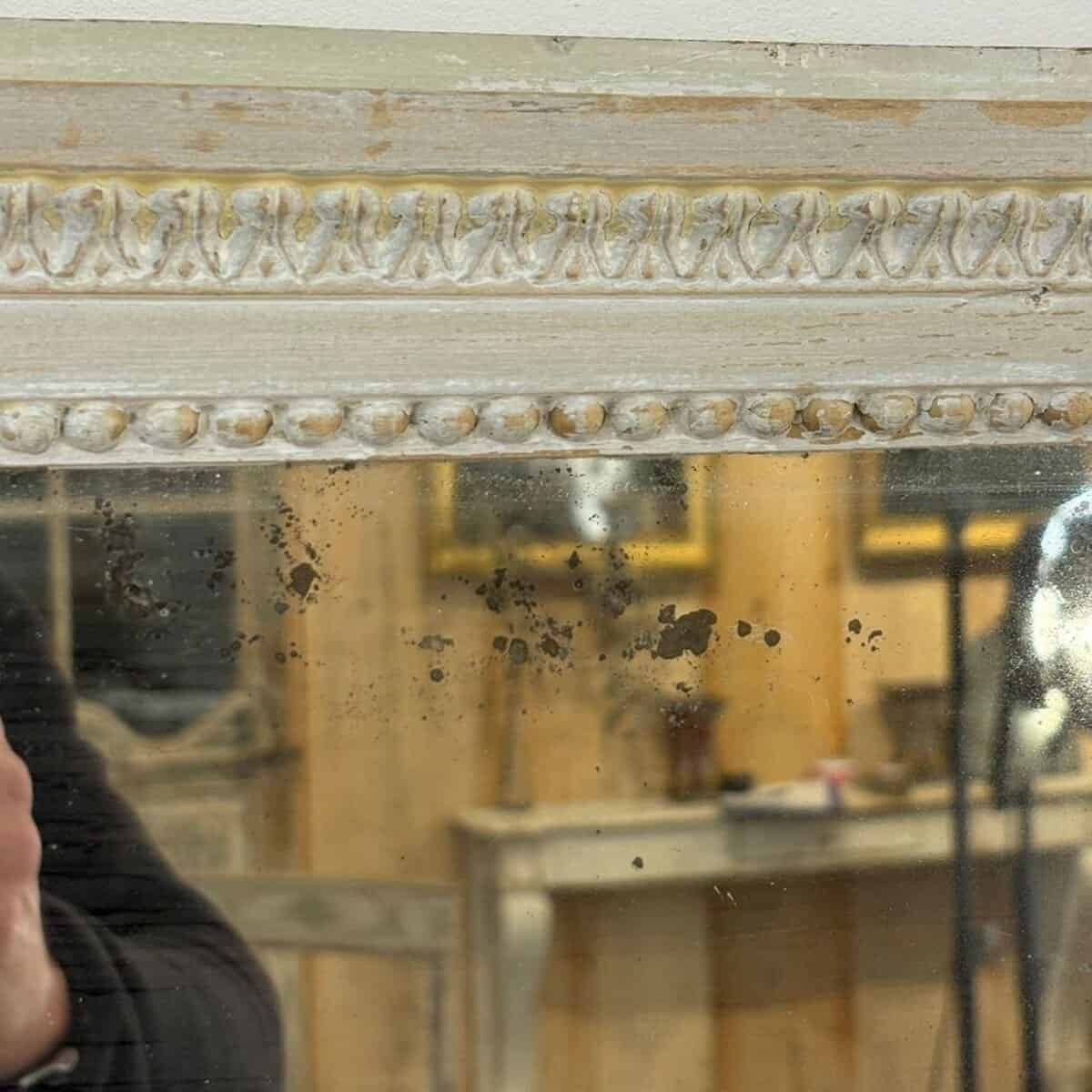 Danish 18th Century Louis XVI Wood Panel Mirror - JAA