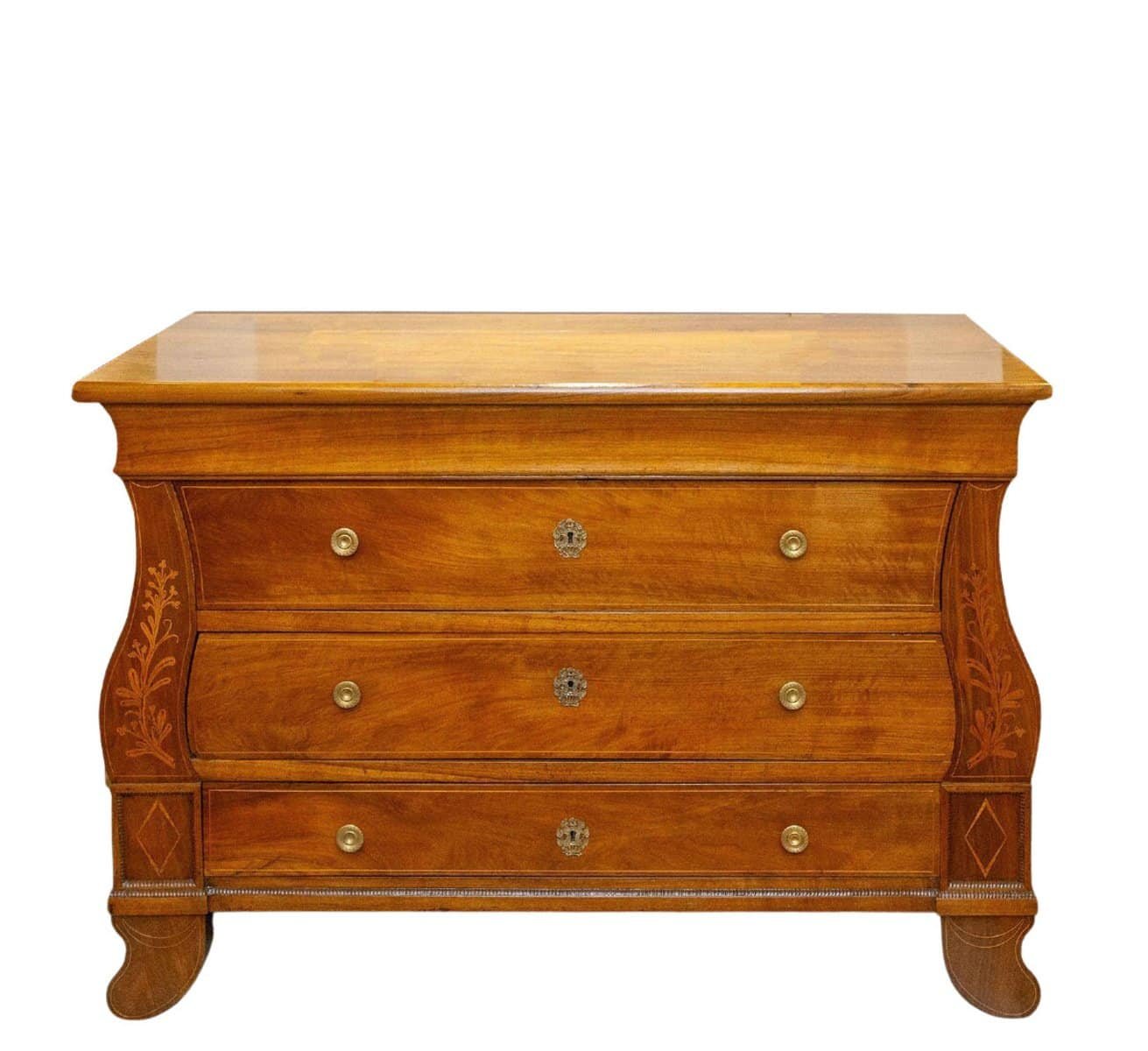 Walnut Chest Of Drawers, Louis Philippe, First Half Of The 19th Century