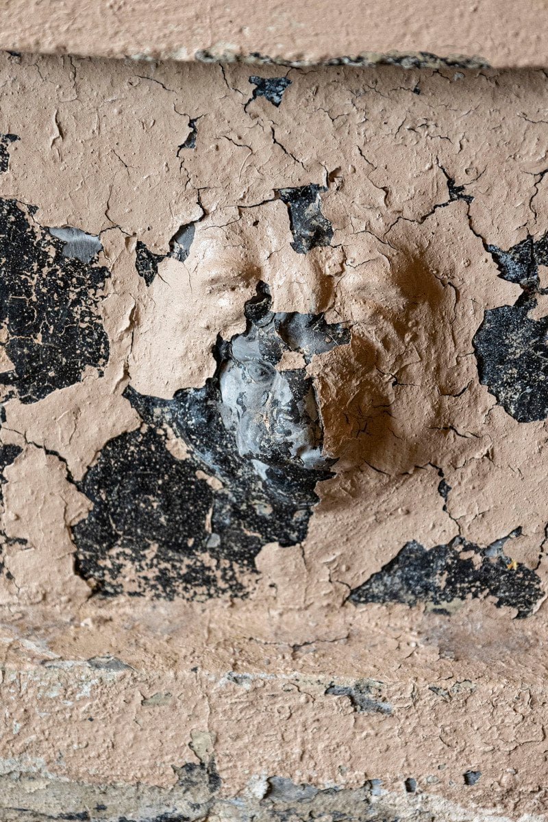 English 1900s Edwardian Period Pair of Reconstituted Stone Urns with Lion Heads - JAA