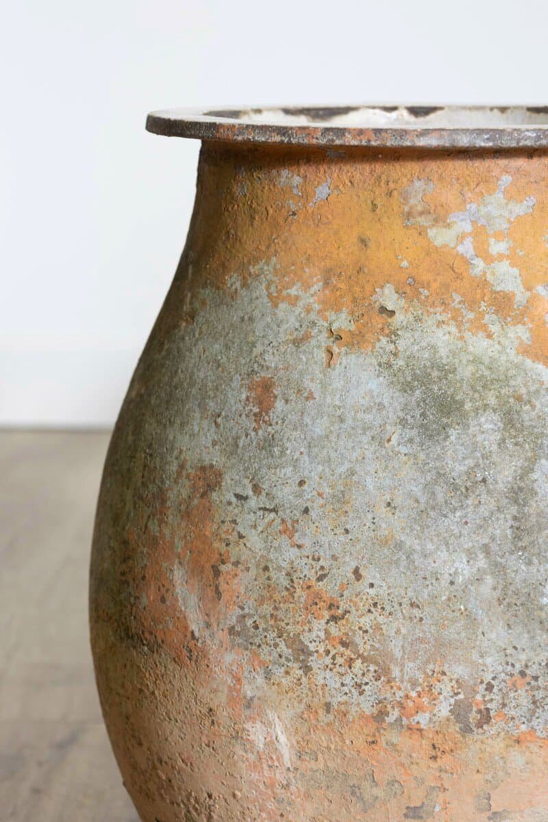 French 19th Century Pair of Cast Iron Jars - JAA