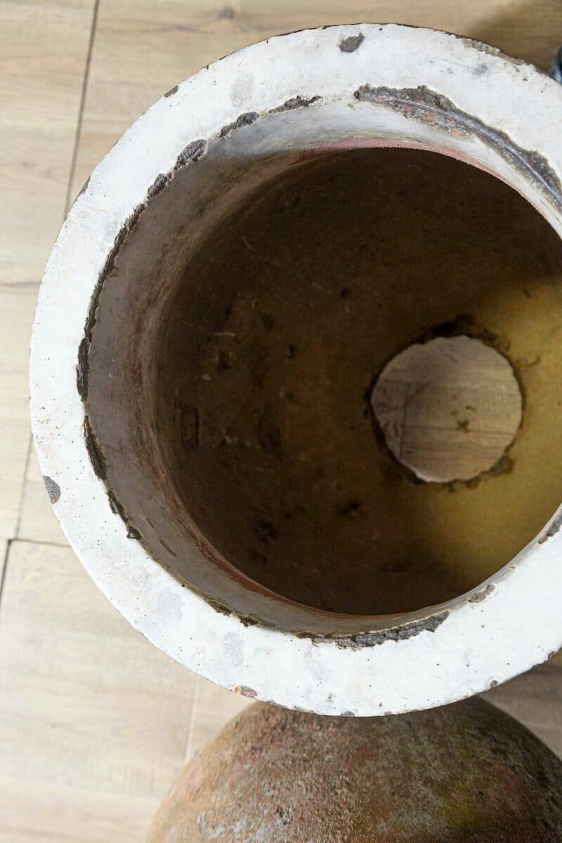 French 19th Century Pair of Cast Iron Jars - JAA