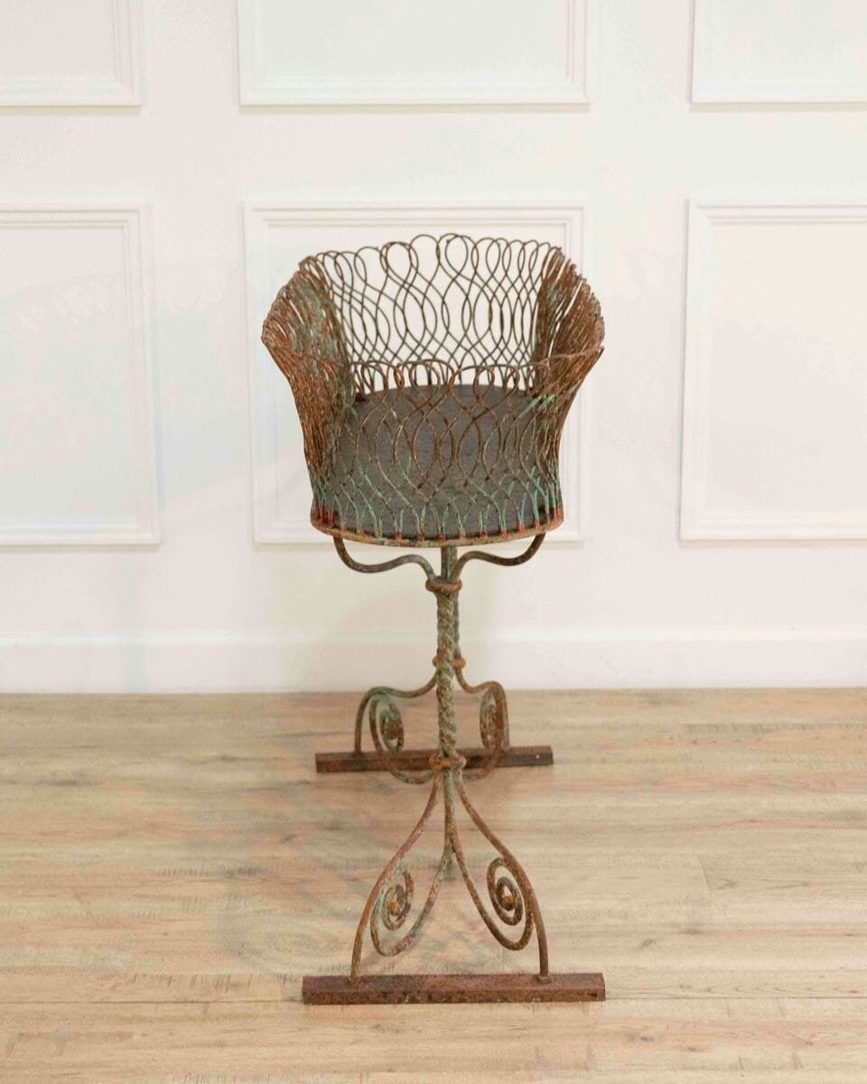 French 19th Century Napoleon III Wrought Iron Garden Planter - JAA