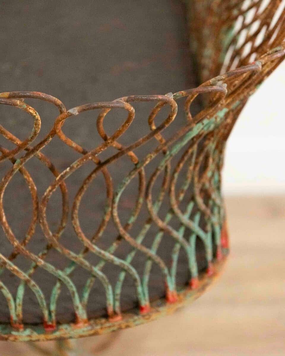 French 19th Century Napoleon III Wrought Iron Garden Planter - JAA