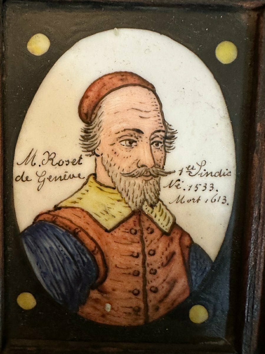 Swiss 19th Century Set of Three Haute Époque Miniatures on Porcelain - JAA