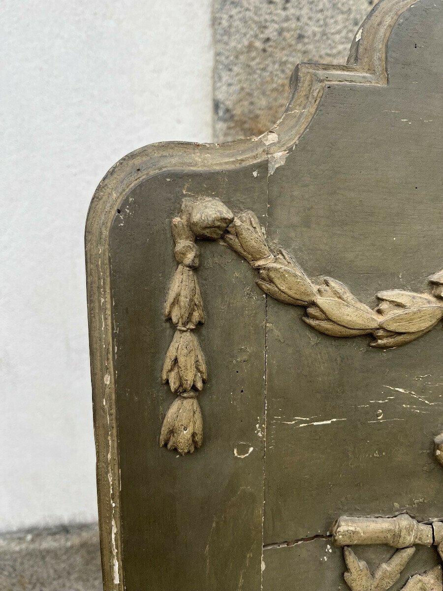 Italian 18th Century Neoclassical Lacquered and Gilded Demi-Lune Console - JAA