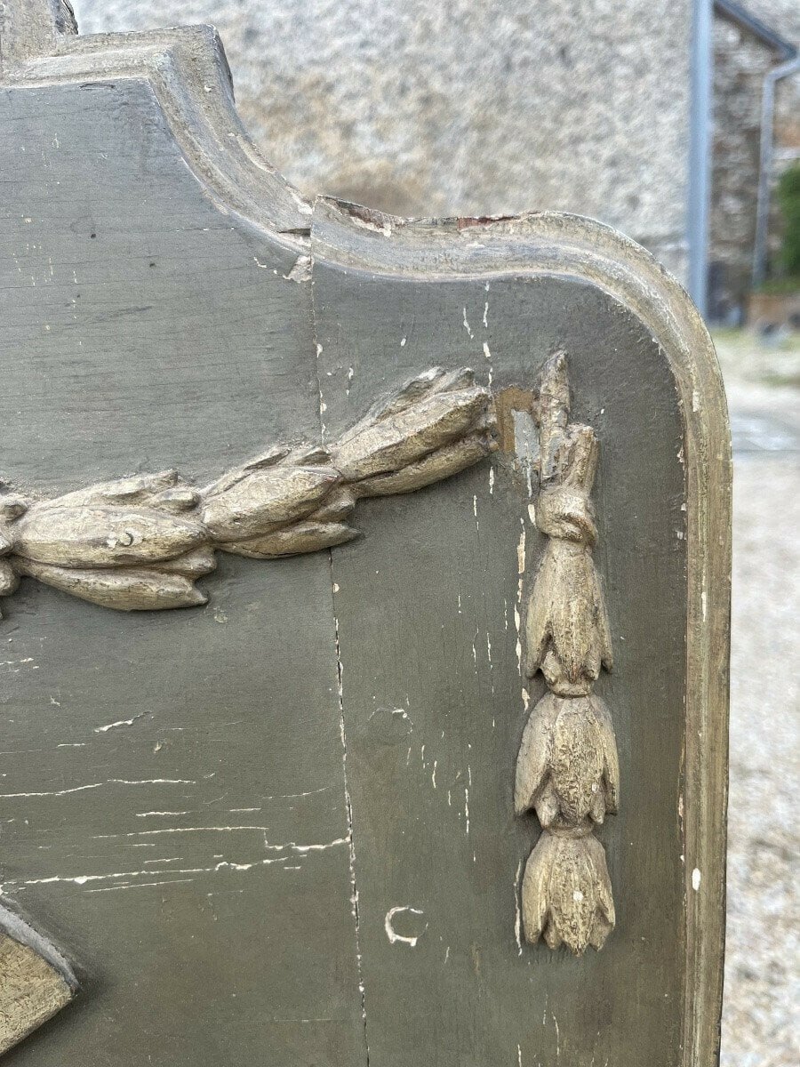 Italian 18th Century Neoclassical Lacquered and Gilded Demi-Lune Console - JAA