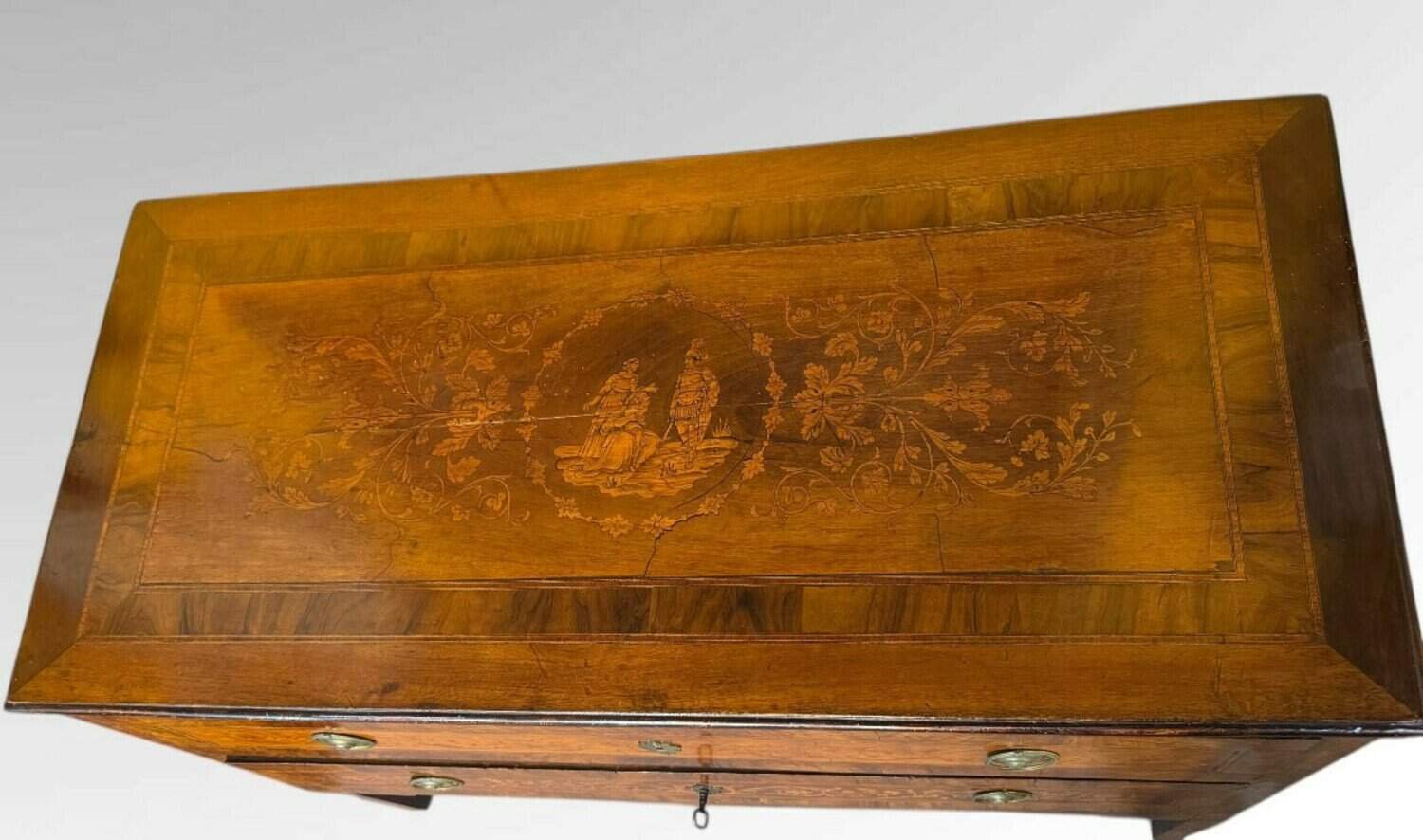 Antique Louis XVI Inlaid Chest Of Drawers - JAA