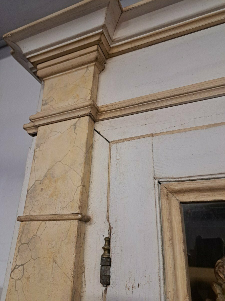 19th Century Empire-Style Lacquered Bookcase — Italian Grand Library - JAA