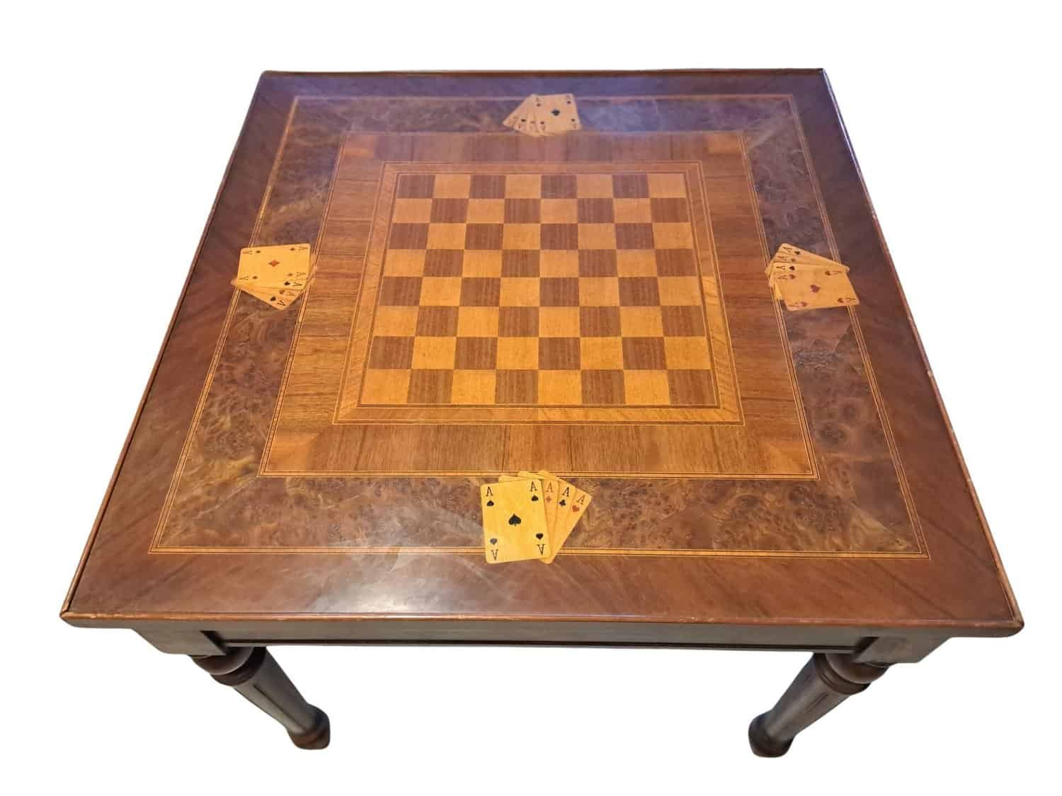 Game Table Inlaid With Roulette