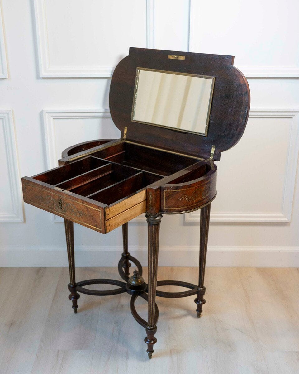 Napoleon III Marquetry Side Table, France, circa 1870 - JAA