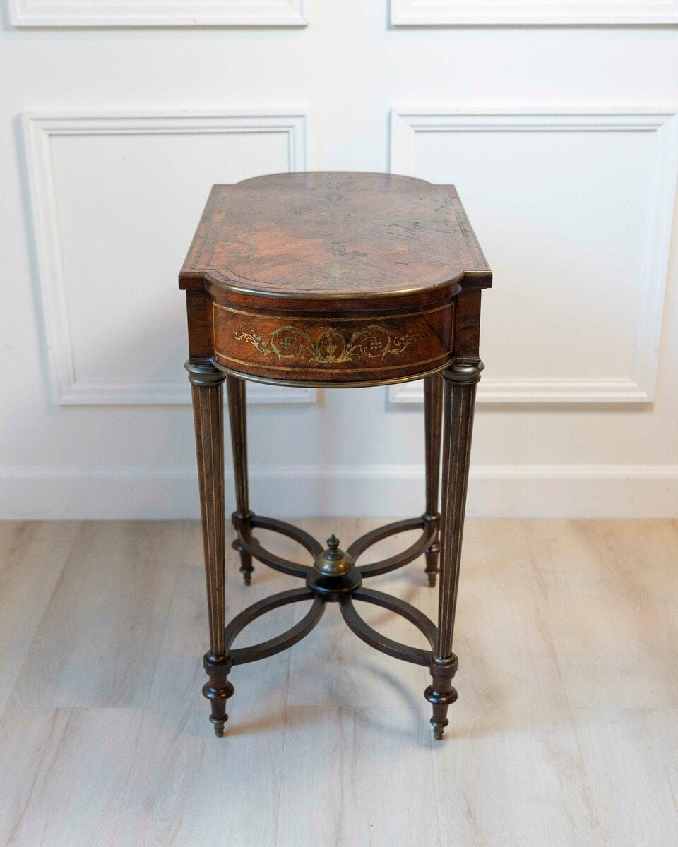 Napoleon III Marquetry Side Table, France, circa 1870 - JAA