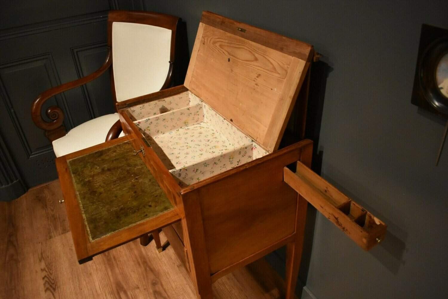 Louis XVI Marquetry Chiffonier Table - JAA