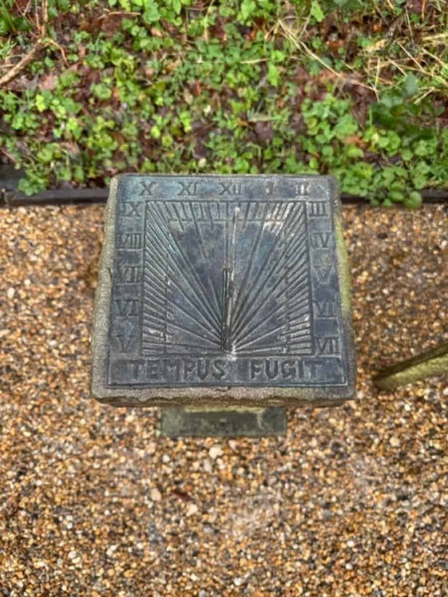 English Mid-20th Century Carved Sandstone Garden Sundial - JAA