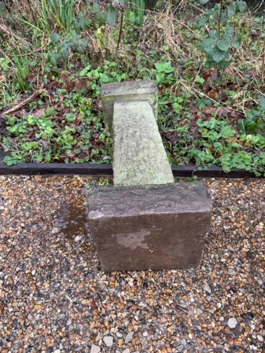 English Mid-20th Century Carved Sandstone Garden Sundial - JAA