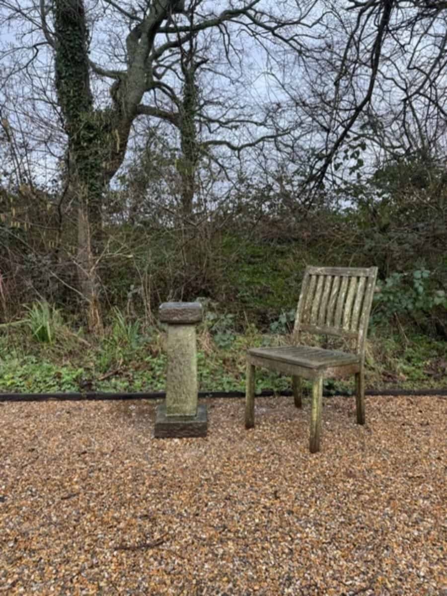 English Mid-20th Century Carved Sandstone Garden Sundial - JAA