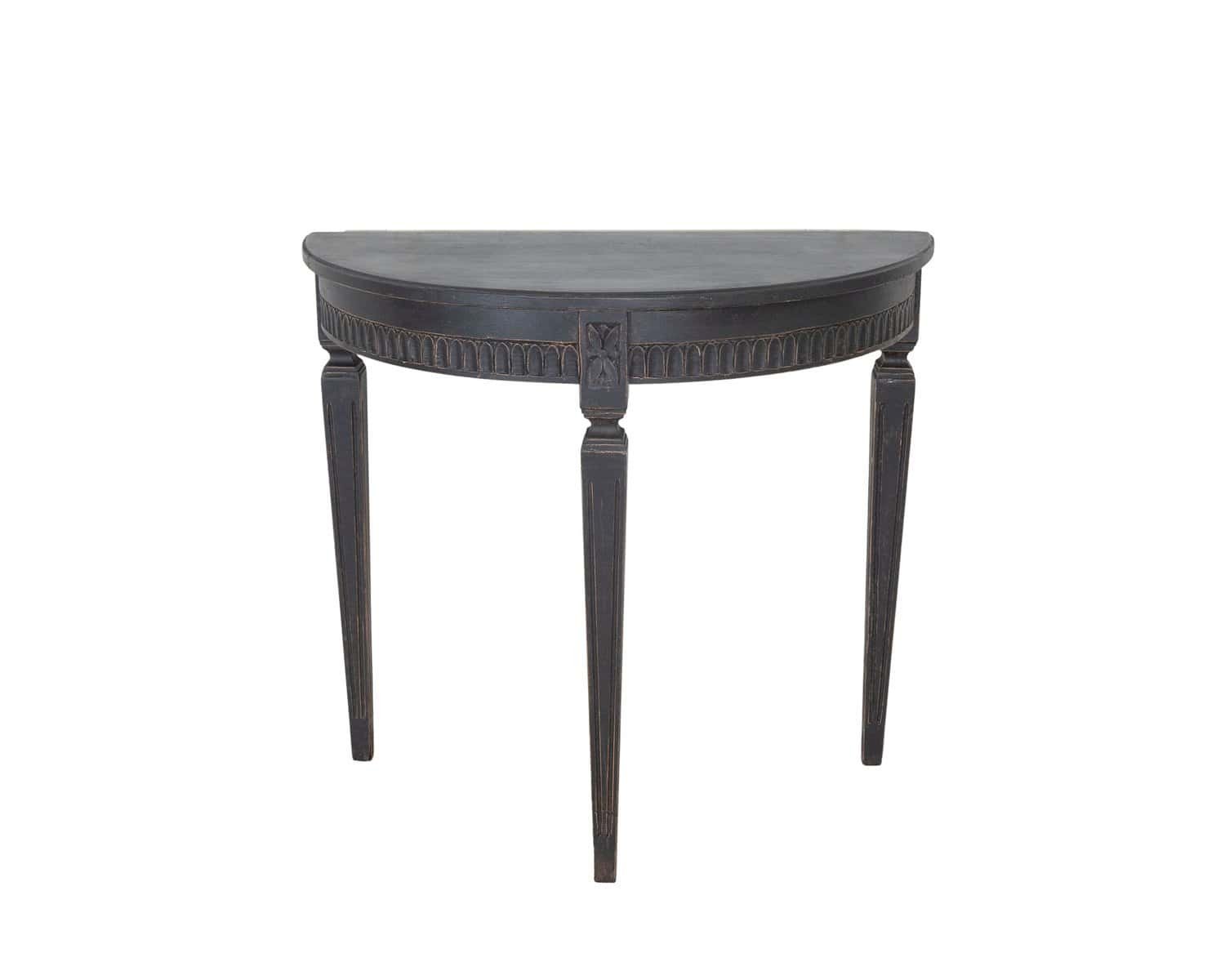 Swedish Painted Demi-Lune Console, ca. 1880