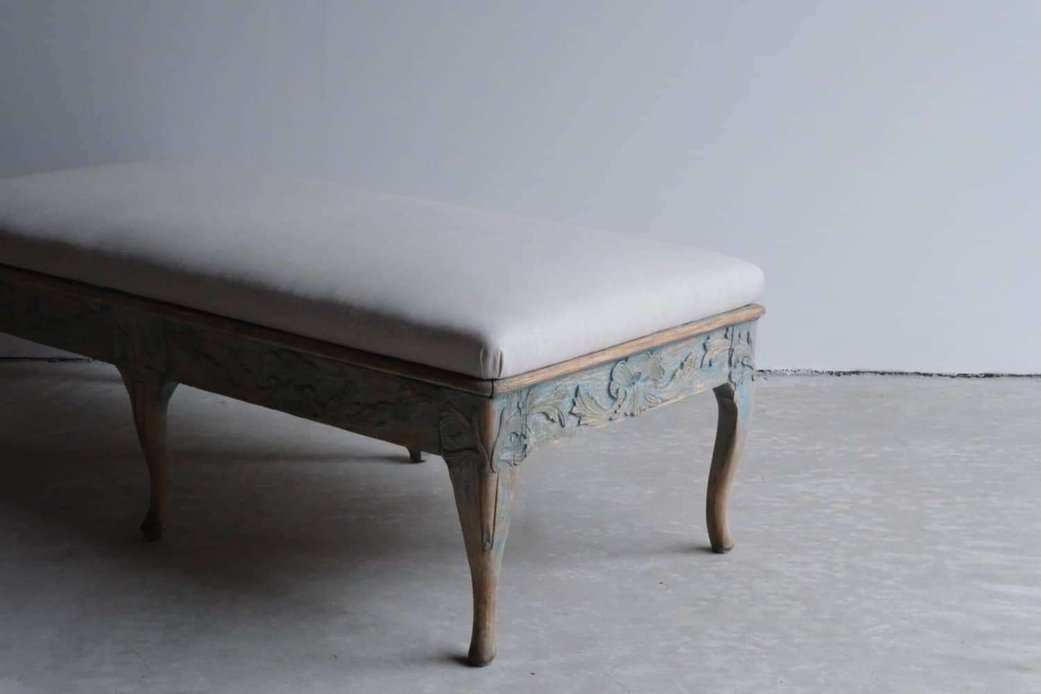 Swedish 18th Century Rococo Bench, c.1770 - JAA