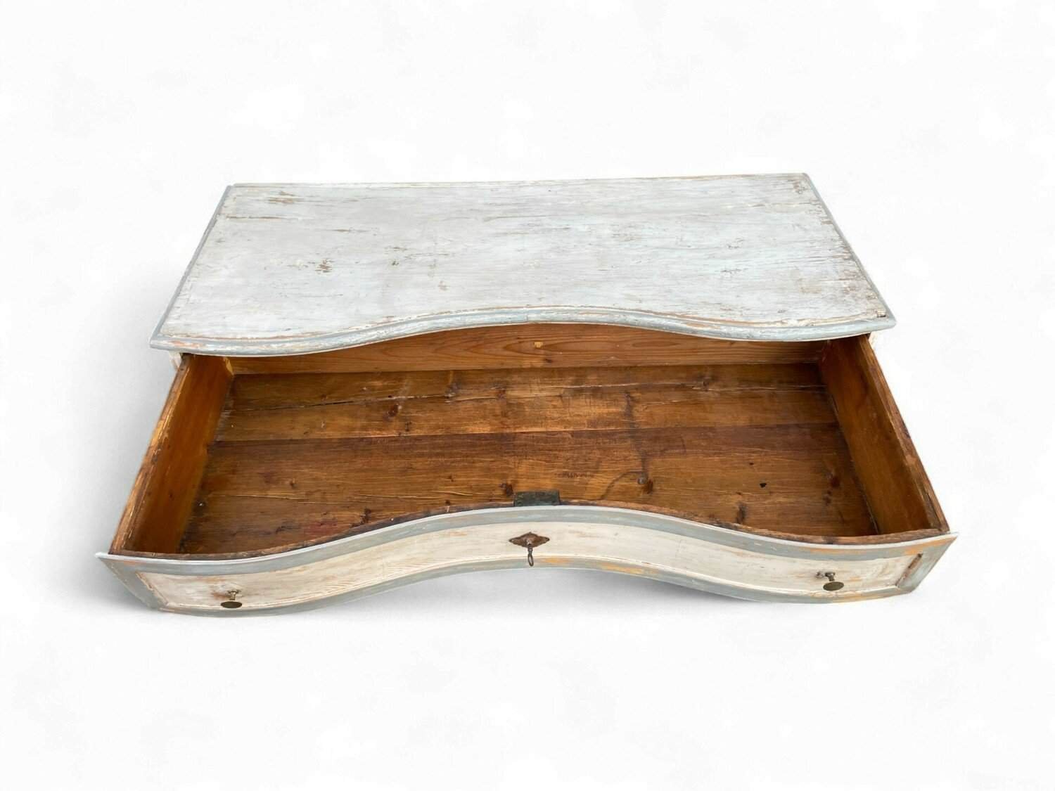 Chest of Drawers Painted antique Louis XV chest of drawers, circa 1760, from Bolzano, Northern Italy - JAA