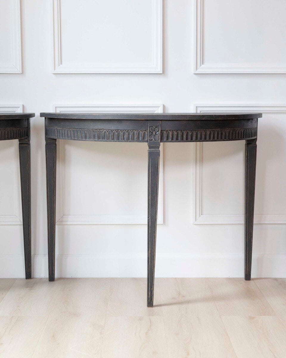 Pair of Swedish Demi-Lune Tables, circa 1880 - JAA