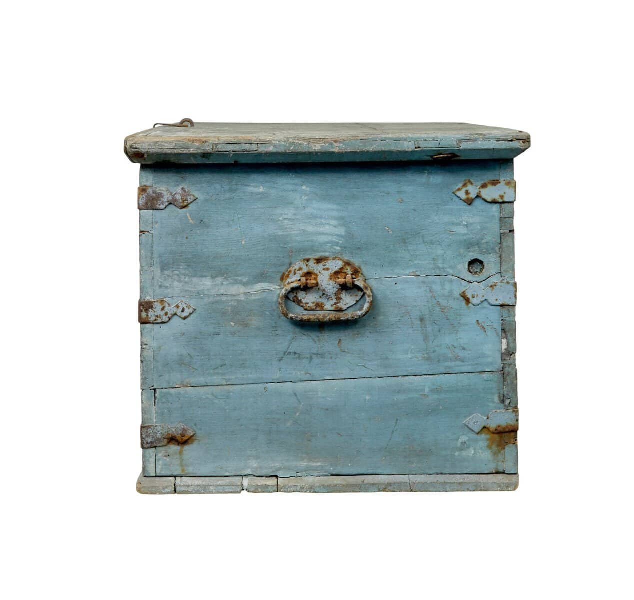19th century Swedish painted trunk/chest circa 1860. - JAA