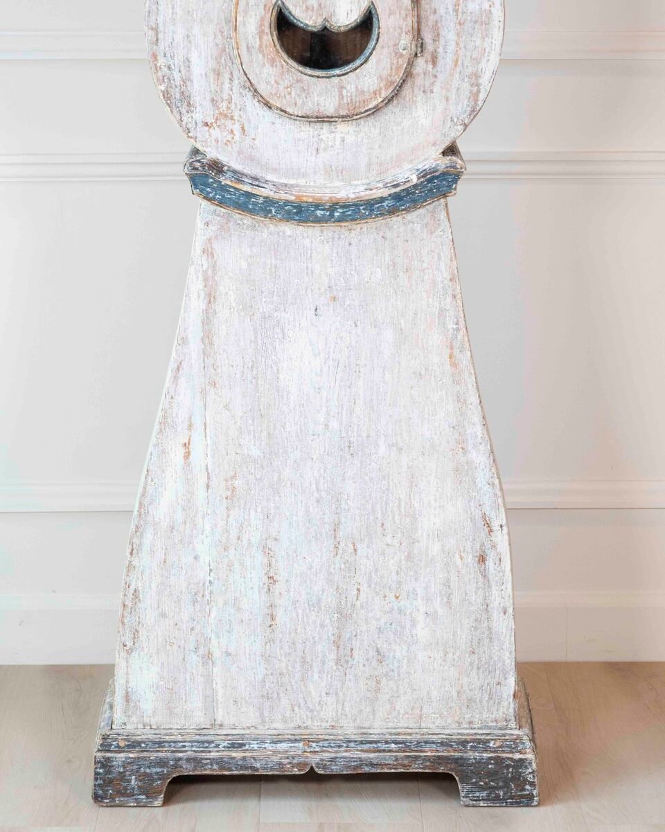 19th Century Scandinavian Painted Pine Longcase Clock - JAA