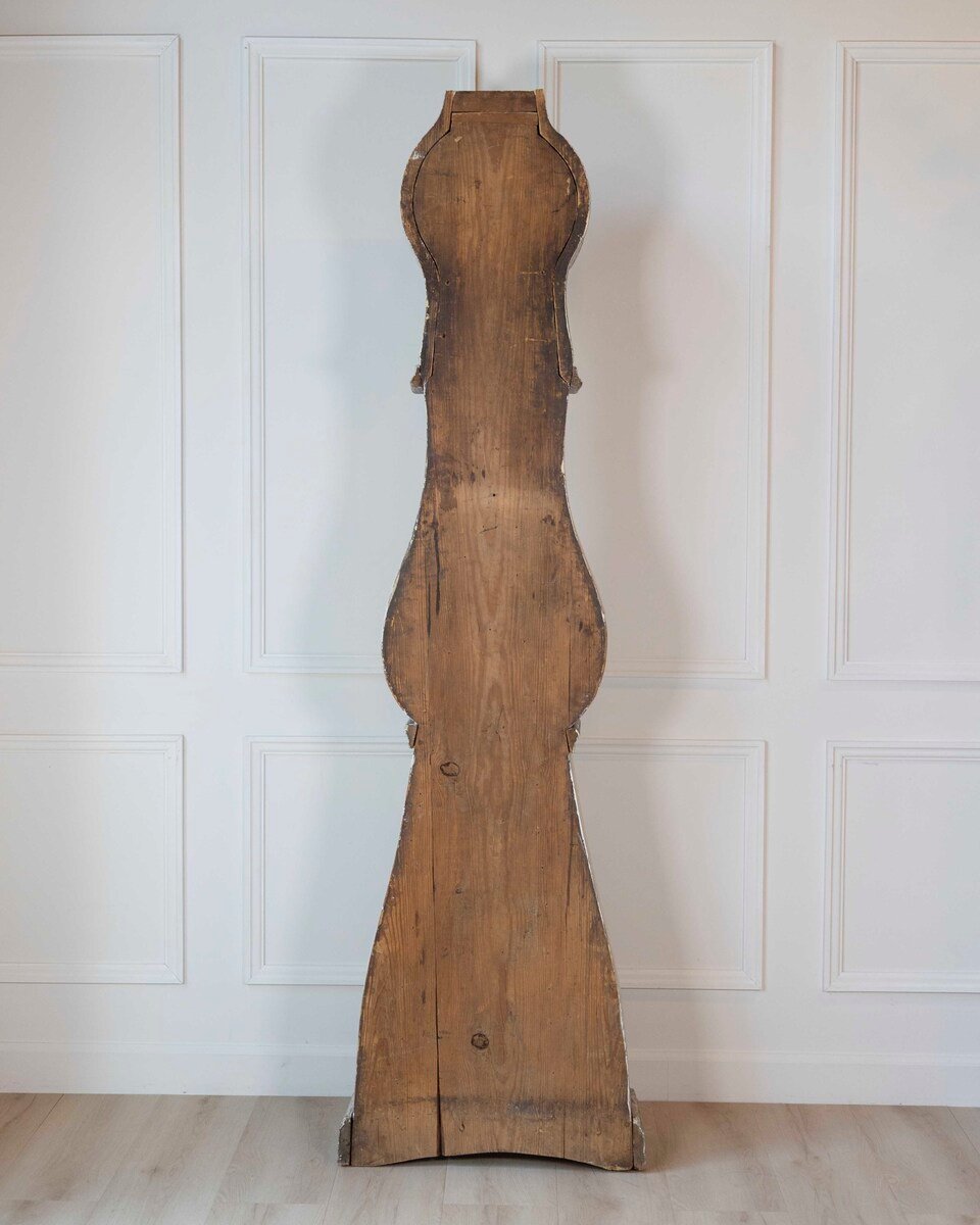 19th Century Scandinavian Painted Pine Longcase Clock - JAA