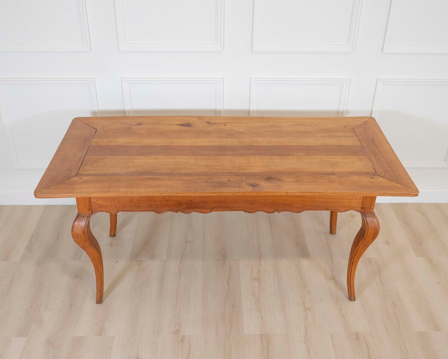 French 19th Century Provincial Walnut Farm Table - JAA