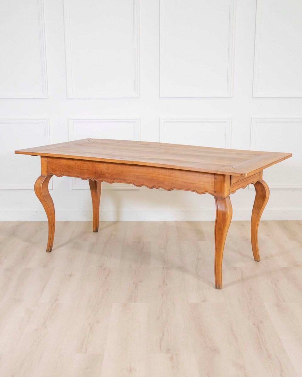 French 19th Century Provincial Walnut Farm Table - JAA
