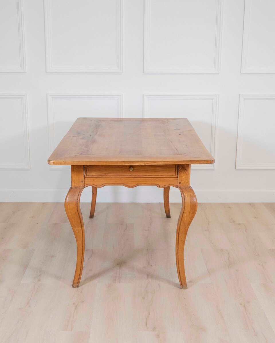 French 19th Century Provincial Walnut Farm Table - JAA