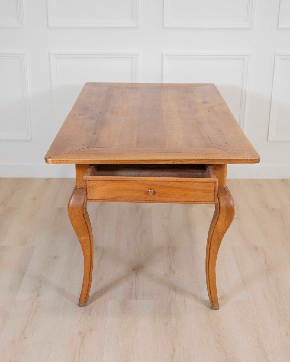 French 19th Century Provincial Walnut Farm Table - JAA