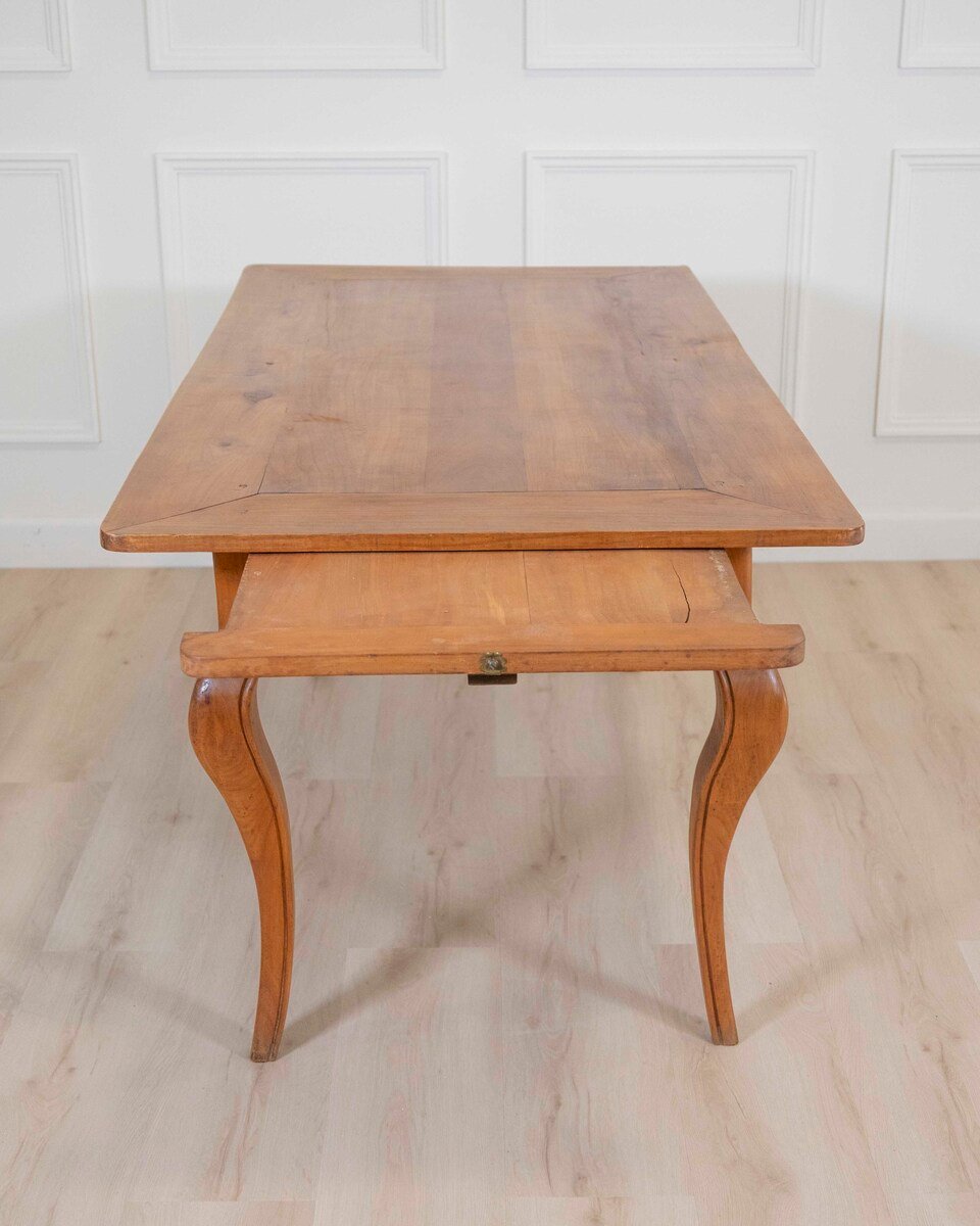 French 19th Century Provincial Walnut Farm Table - JAA