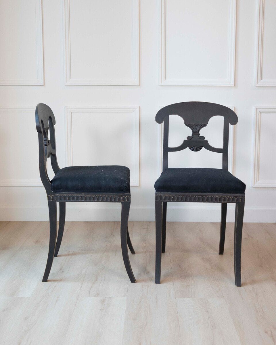 Set of 12 Swedish 19th Century Dining Chairs - JAA