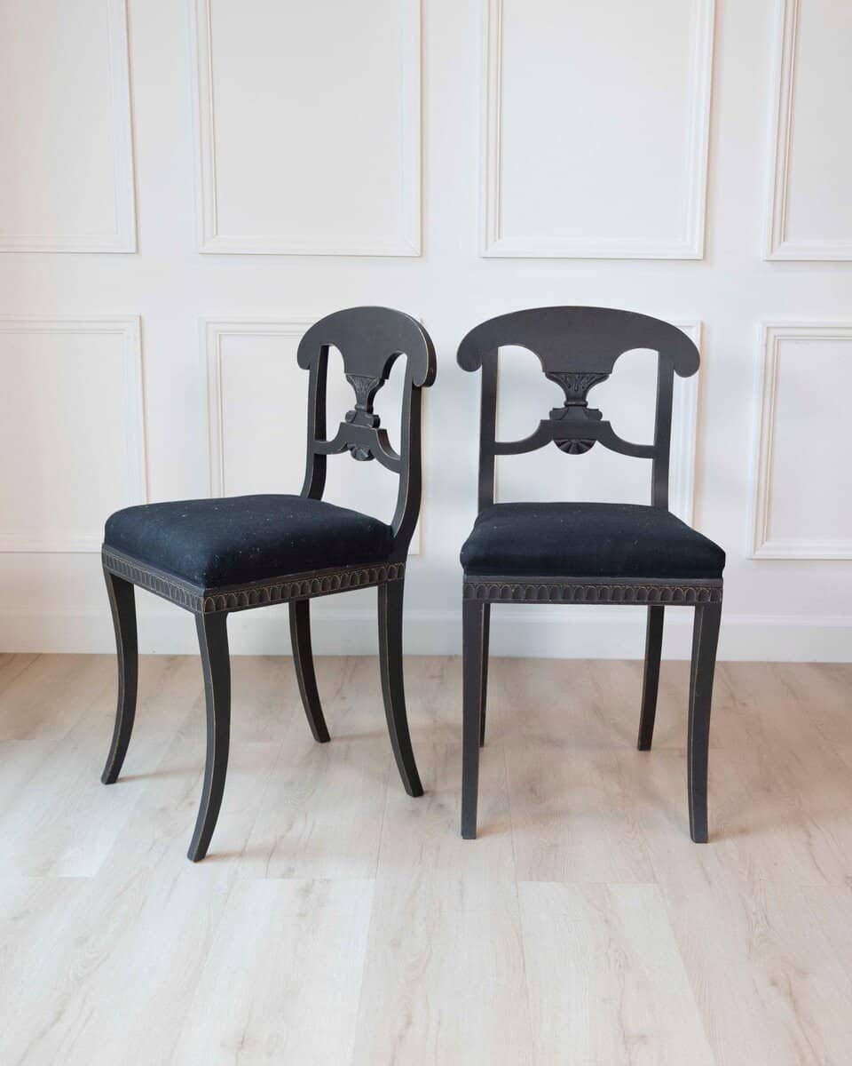 Set of 12 Swedish 19th Century Dining Chairs - JAA