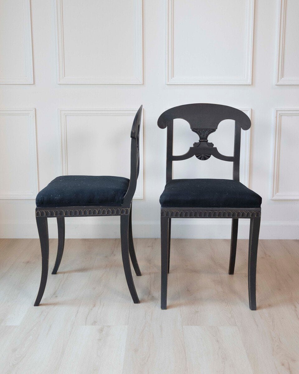 Set of 12 Swedish 19th Century Dining Chairs - JAA