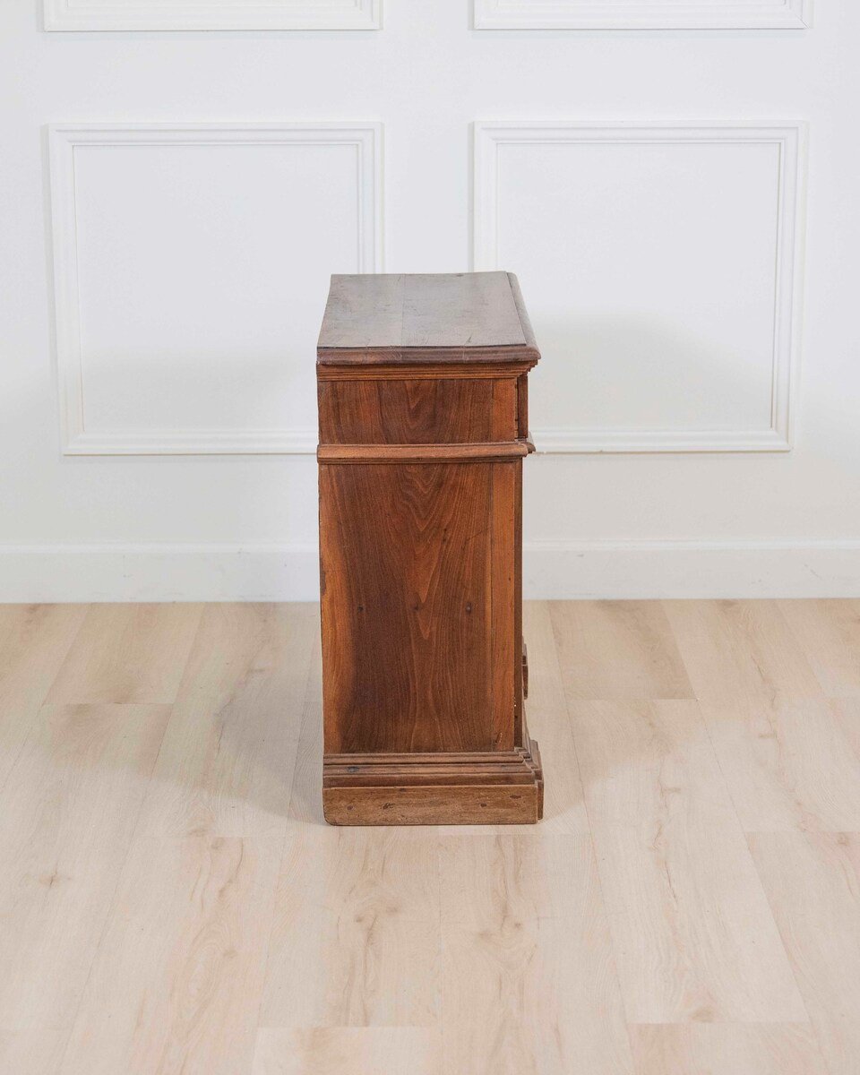 Small Antique Solid Wood Sideboard From The 18th Century, Tuscany - JAA