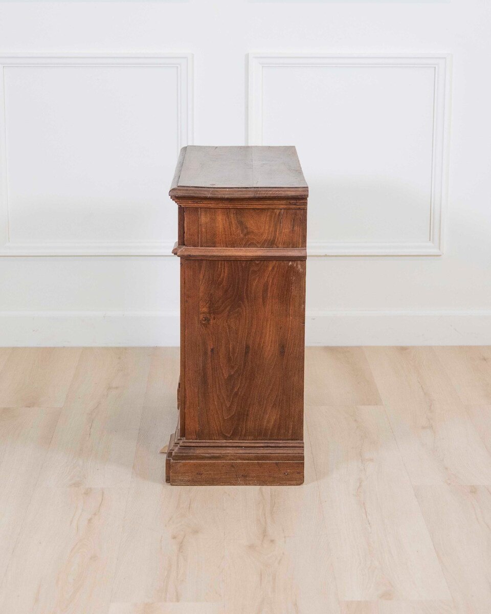 Small Antique Solid Wood Sideboard From The 18th Century, Tuscany - JAA