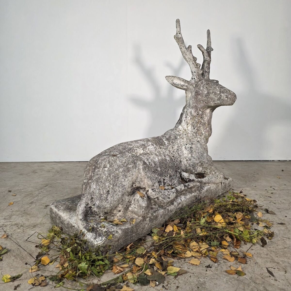 Large concrete deer, circa 1950 - JAA