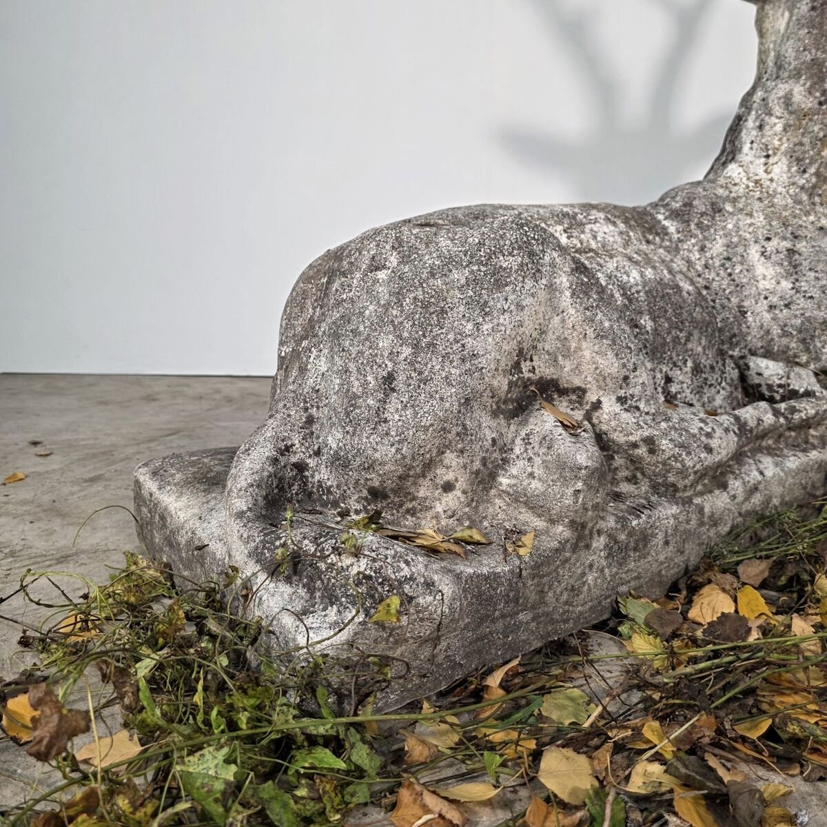 Large concrete deer, circa 1950 - JAA