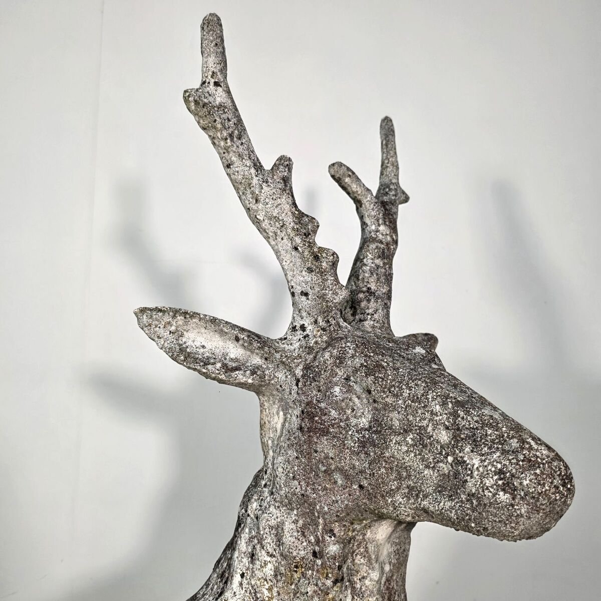 Large concrete deer, circa 1950 - JAA