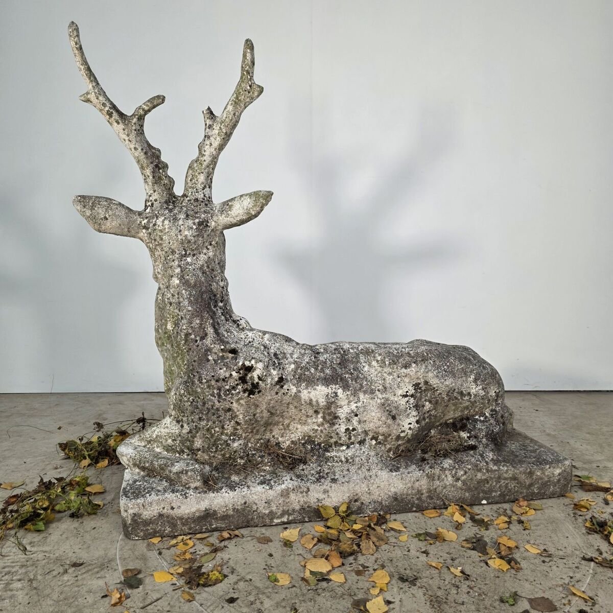 Large concrete deer, circa 1950 - JAA