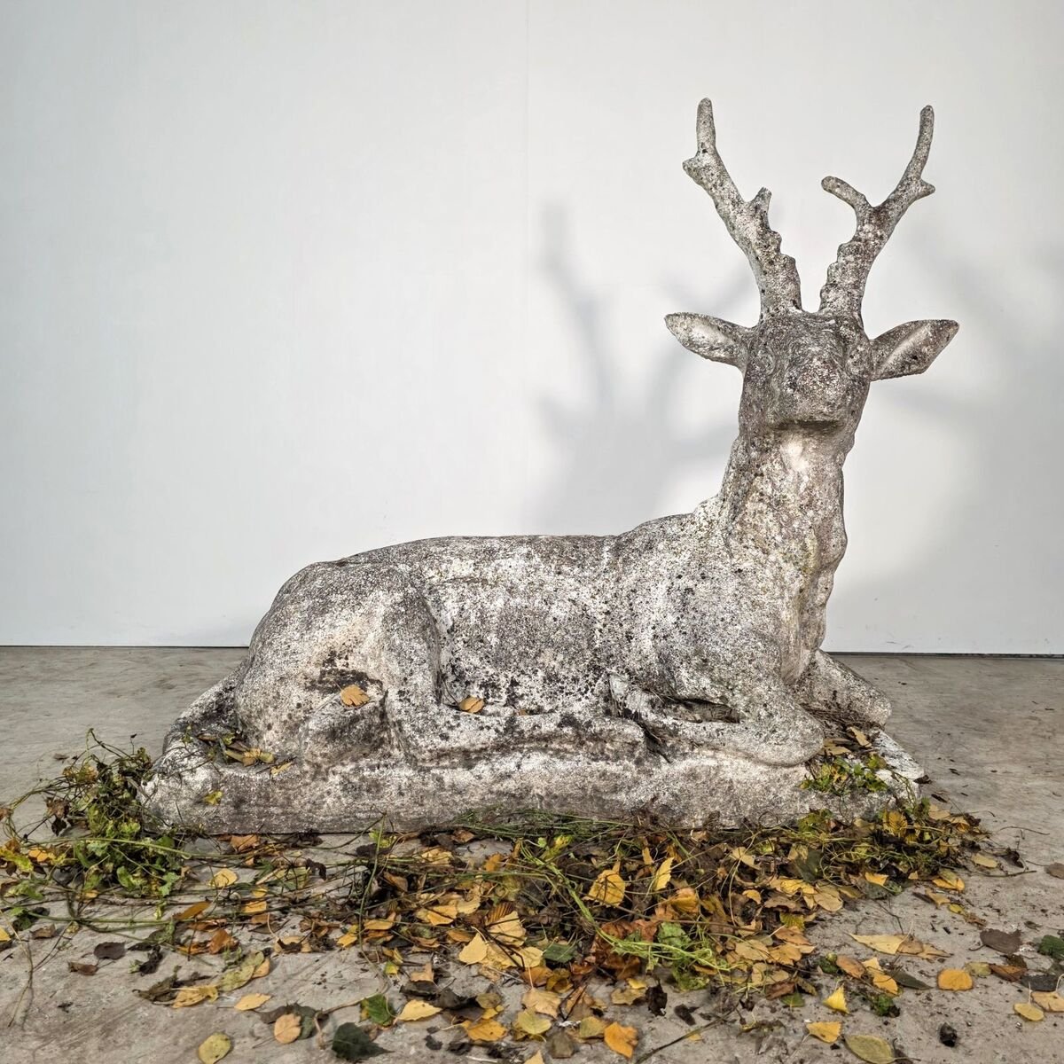 Large concrete deer, circa 1950 - JAA