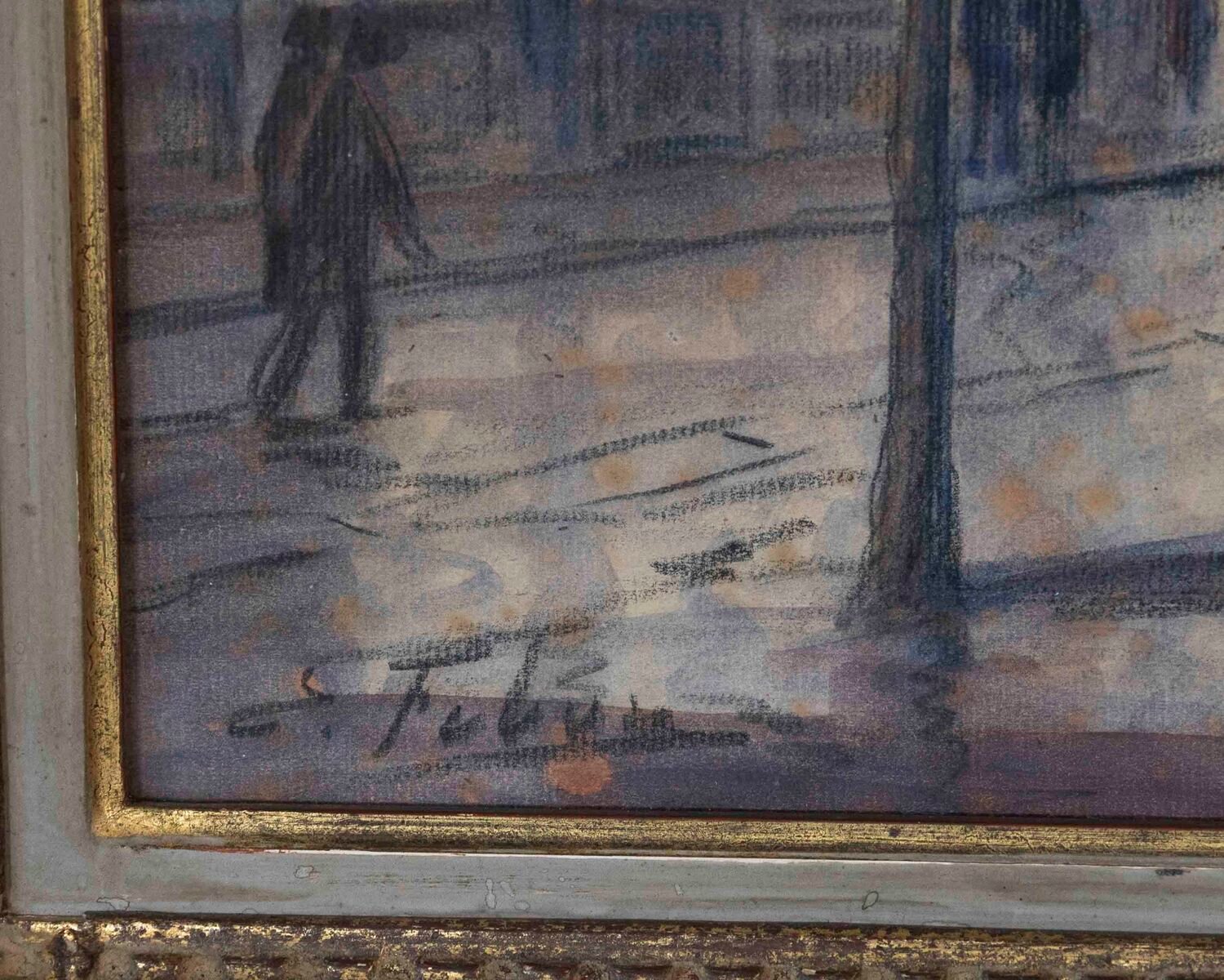 Eugène Febvre (1885-1967) Drawing Montmartre “the Sacred Heart” Paris - JAA